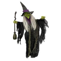 Halloween Decorations 60Cm Hanging Witch With Broom