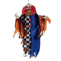 Halloween 120Cm Hanging Shaking Clown With Sound And Light