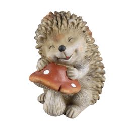 Hedgehog With Mushrooms 20cm