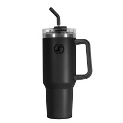 Stainless Steel Mug With Handle 40 oz Black 