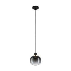 EGLO Oilella 1-Light Black To Grey Gradient Hanging Pendant Light