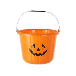 Halloween 22Cm Trick Or Treat Pumpkin Candy Bucket