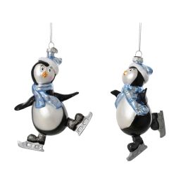 Tree Ornament Skiing Penguin 16cm
