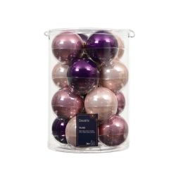 Baubles Purple Pink 16Pack
