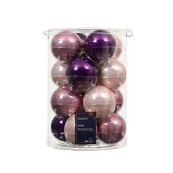 Baubles Purple Pink 16Pack