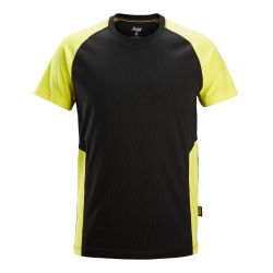 Two-Coloured T-Shirt Neon Black Size L