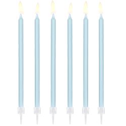 Light Blue Birthday Candles 12 Piece