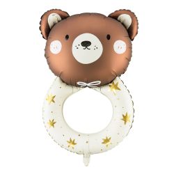 Foil Balloon Teddy Rattle Mix