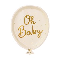 Oh Baby Plates 17.5x22cm 6 Piece