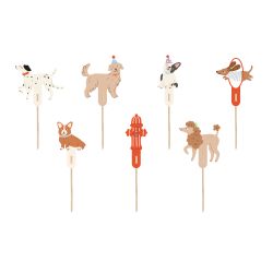 Dog Cupcake Toppers - 7 Piece