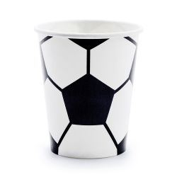 Football Paper Cups 260ml - 6 Pack