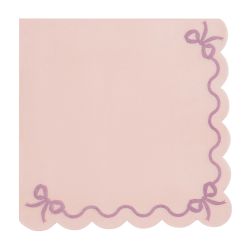 Ruffled Light Pink Napkins 12 Piece