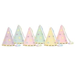 Party Hats Stars Mix 6 Piece