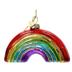 Glass Tree Ornament Rainbow 7cm