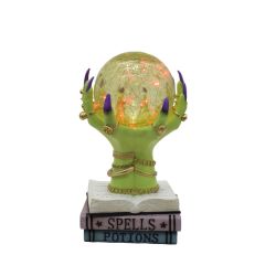 Witches Hands Water Globe 27 Cm Green