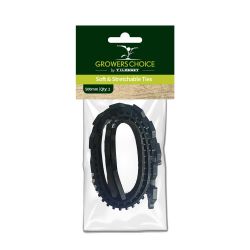 Soft and Stretchable Ties Black 50cm 2pk