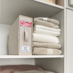 Bed Linen Organsier Beige