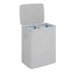 Dual Laundry Hamper Grey