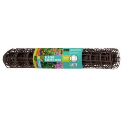 50mm Plastic Garden Mesh Mini-Roll Brown 1m x 5m