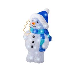 Acrylic Snowman Cool White Led 43cm