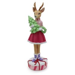 Deer Girl With Tree 25cm
