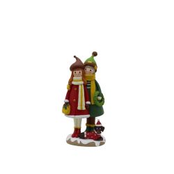 Christmas Boy And Girl 25cm