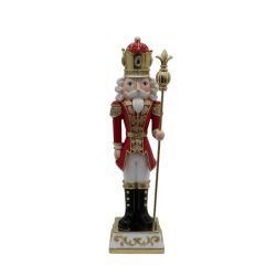 Nutcracker With Staff 39cm Red