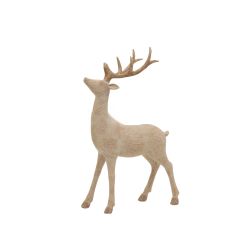 Woodgrain Deer Standing 34cm
