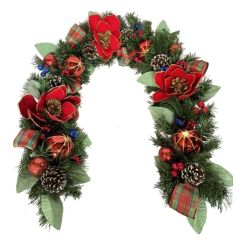 Red Flowers Garland 5ft