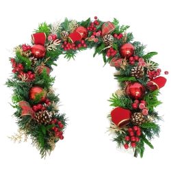 Red Plaid Garland 5Ft