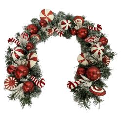 Candy Red And White Garland 5Ft