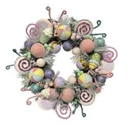 Pastels Pink Wreath 58cm