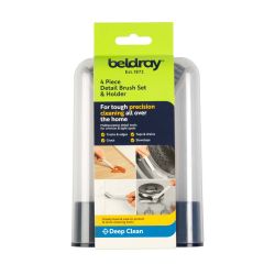 Beldray Deep Clean 4Pk Detail Brushes & Holder
