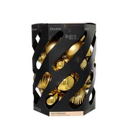 Shatterproof Baubles Gold 40Pack