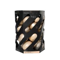 Shatterproof Baubles Pearl 40Pack