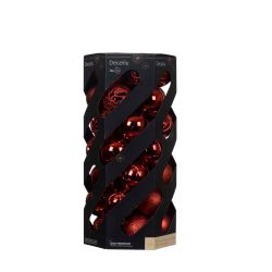 Shatterproof Baubles Red 6cm 35Pack