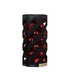 Shatterproof Baubles Red 6cm 35Pack
