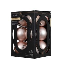 Shatterproof Baubles Pink 6cm 12Pack