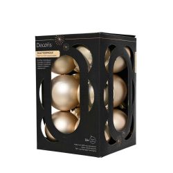 Shatterproof Baubles Pearl 6cm 12Pack
