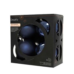 Shatterproof Baubles Pine Green 10cm 4Pack