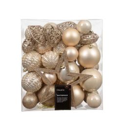 Shatterproof Baubles And Star Pearl 43Pack