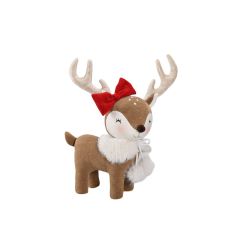 Standing Reindeer With Hat 44cm