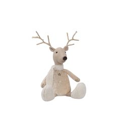 Sitting Reindeer With White Boots 49cm