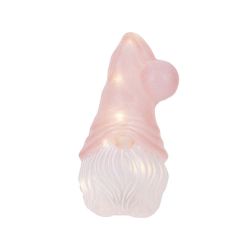 Glass Gnome Pink with Led Lights