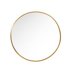 Round Wall Mirror Gold 50Cm