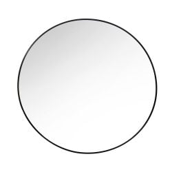 Round Wall Mirror Black 80Cm