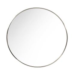 Round Wall Mirror Silver 80Cm