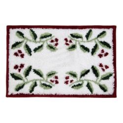 Mistletoe Christmas Bath Mat.