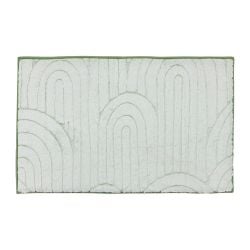 Embossed Light Green Bath Mat.