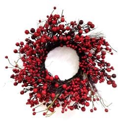 Red Berry Festive Wreath 45cm